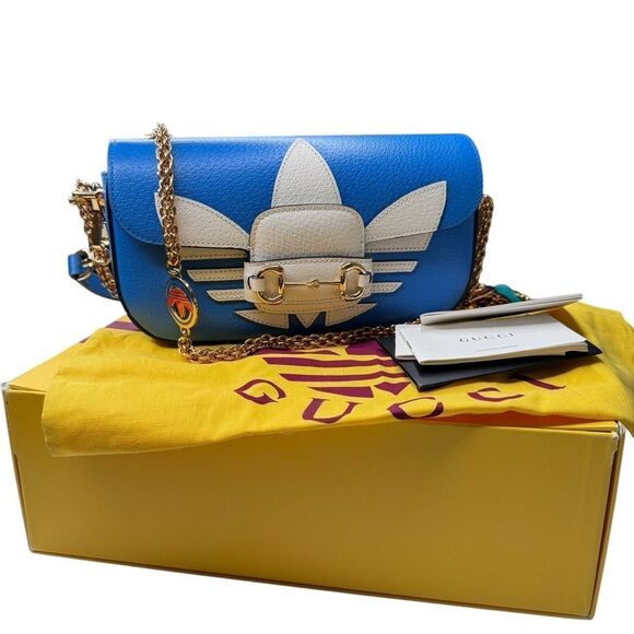 Gucci & Adidas Limited Horsebit Shoulder Bag - Picture 2 of 15